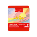 Caran d'Ache Neocolor II Aquarelle Wax Pastels Tin Set of 10  - 50 Years Special Edition - Pastel Set