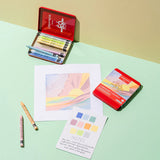 Caran d'Ache Neocolor II Aquarelle Wax Pastels Tin Set of 10  - 50 Years Special Edition - Pastel Set