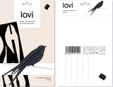 Lovi Swallow 10 cm Black - 3D Wooden Figure