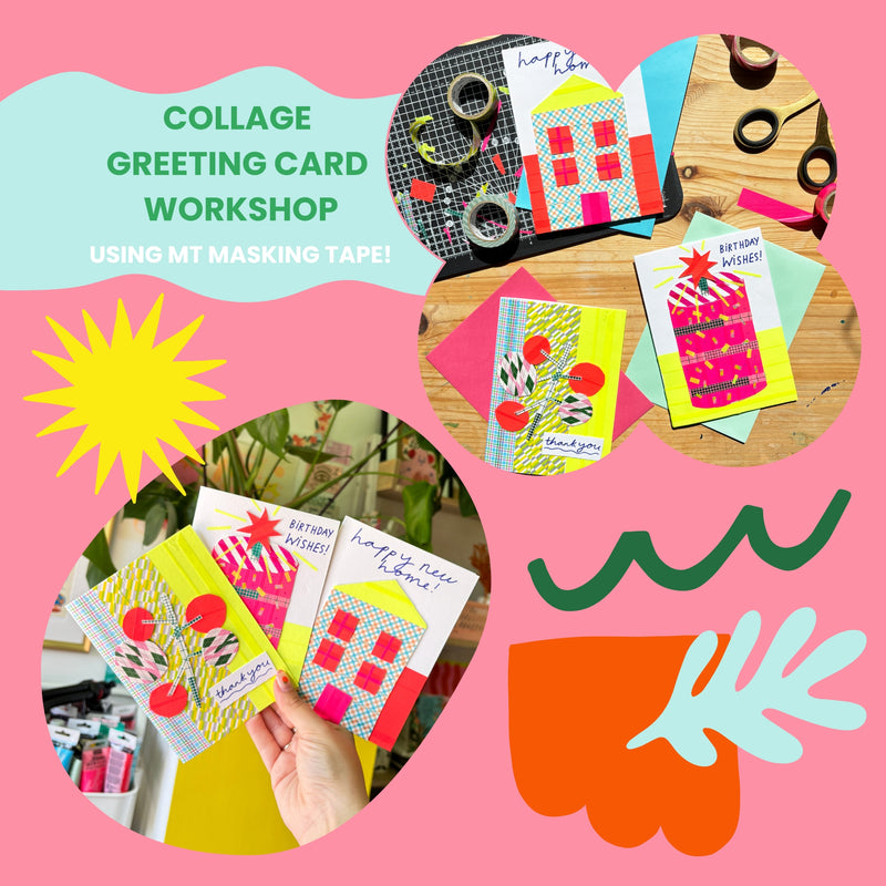 Greeting Card Collage Making Workshop with mt Masking Tape & Artist Kerrie McNeill  - 15th September