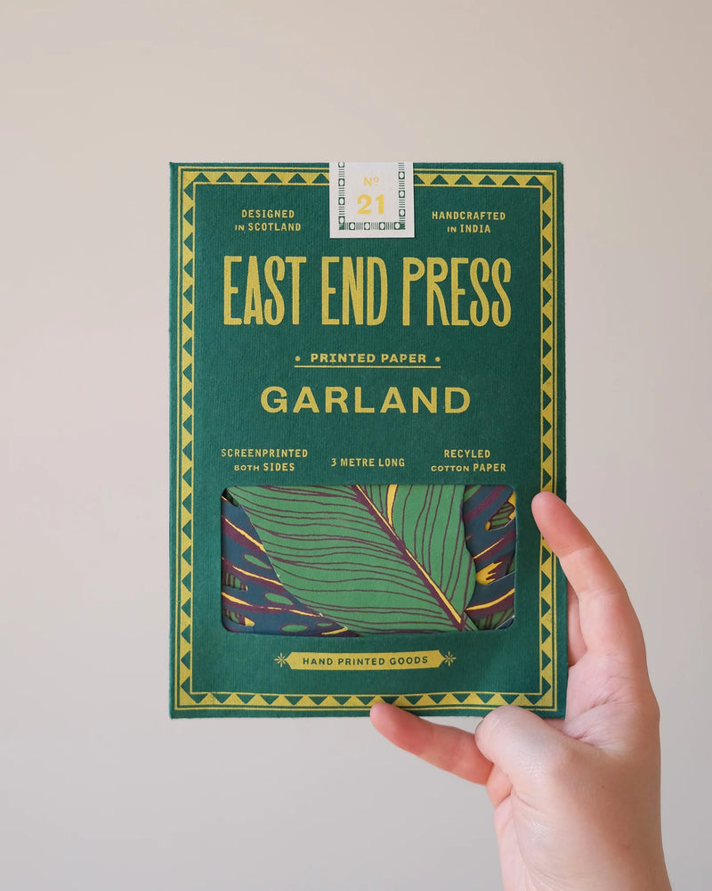 East End Press Leaves Sewn Garland