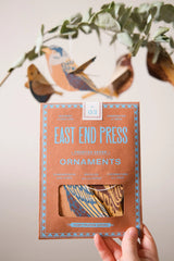 East End Press British Birds Paper Ornaments