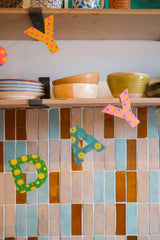 East End Press Bright Happy Birthday Sewn Garland