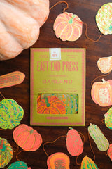 East End Press Pumpkin Sewn Garland