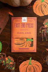 East End Press Pumpkin Sewn Garland