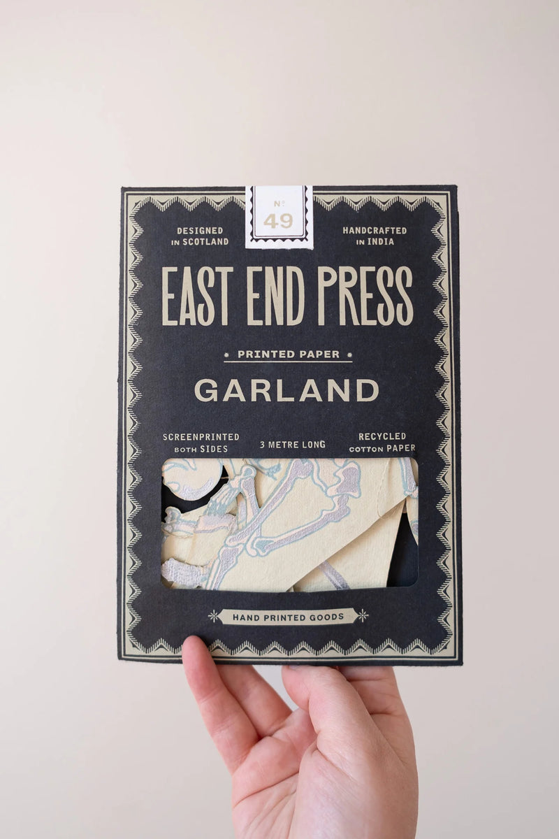 East End Press Dancing Skeletons Sewn Garland