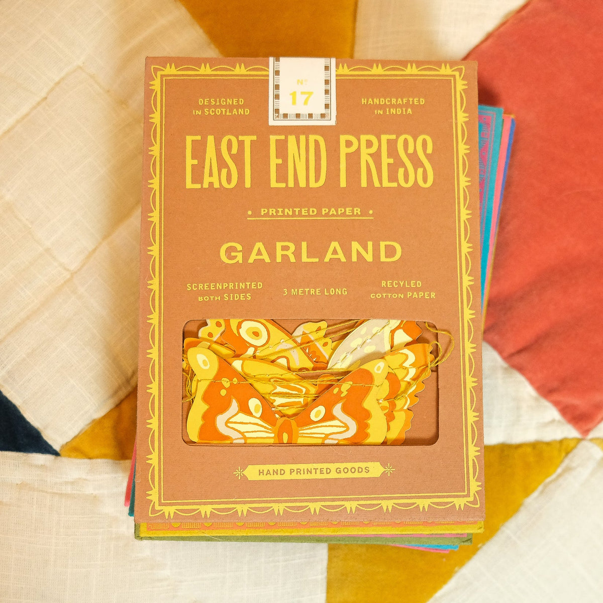 East End Press British Butterfly Sewn Garland