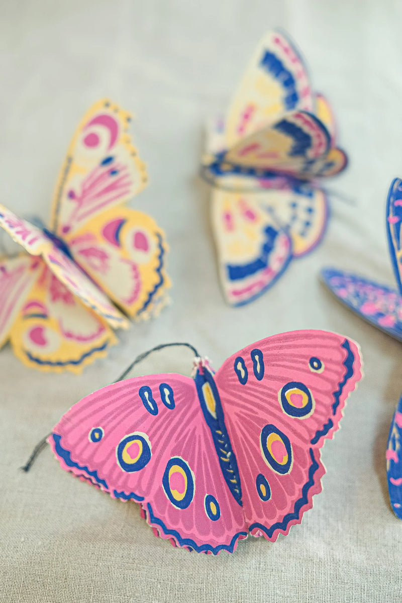 East End Press Butterflies Paper Ornaments