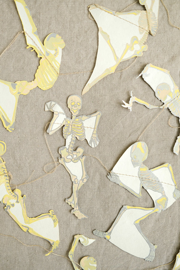 East End Press Dancing Skeletons Sewn Garland