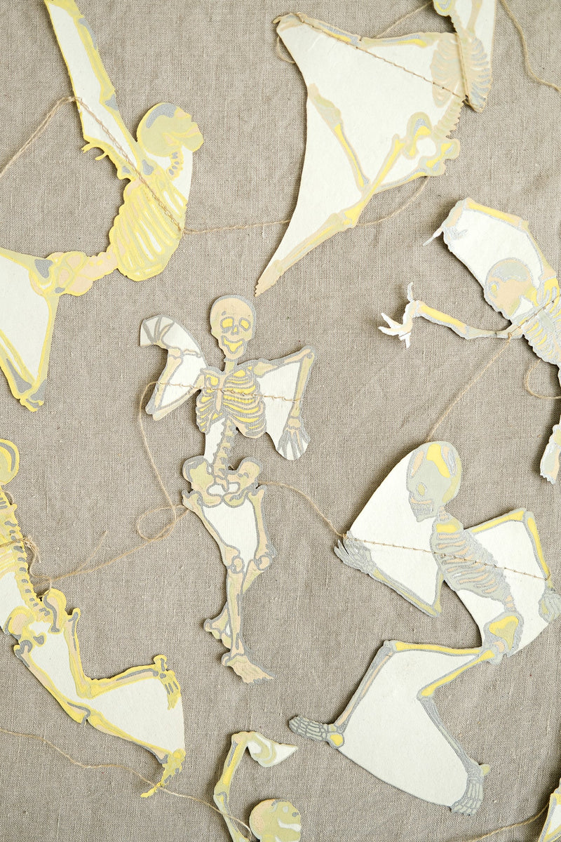 East End Press Dancing Skeletons Sewn Garland