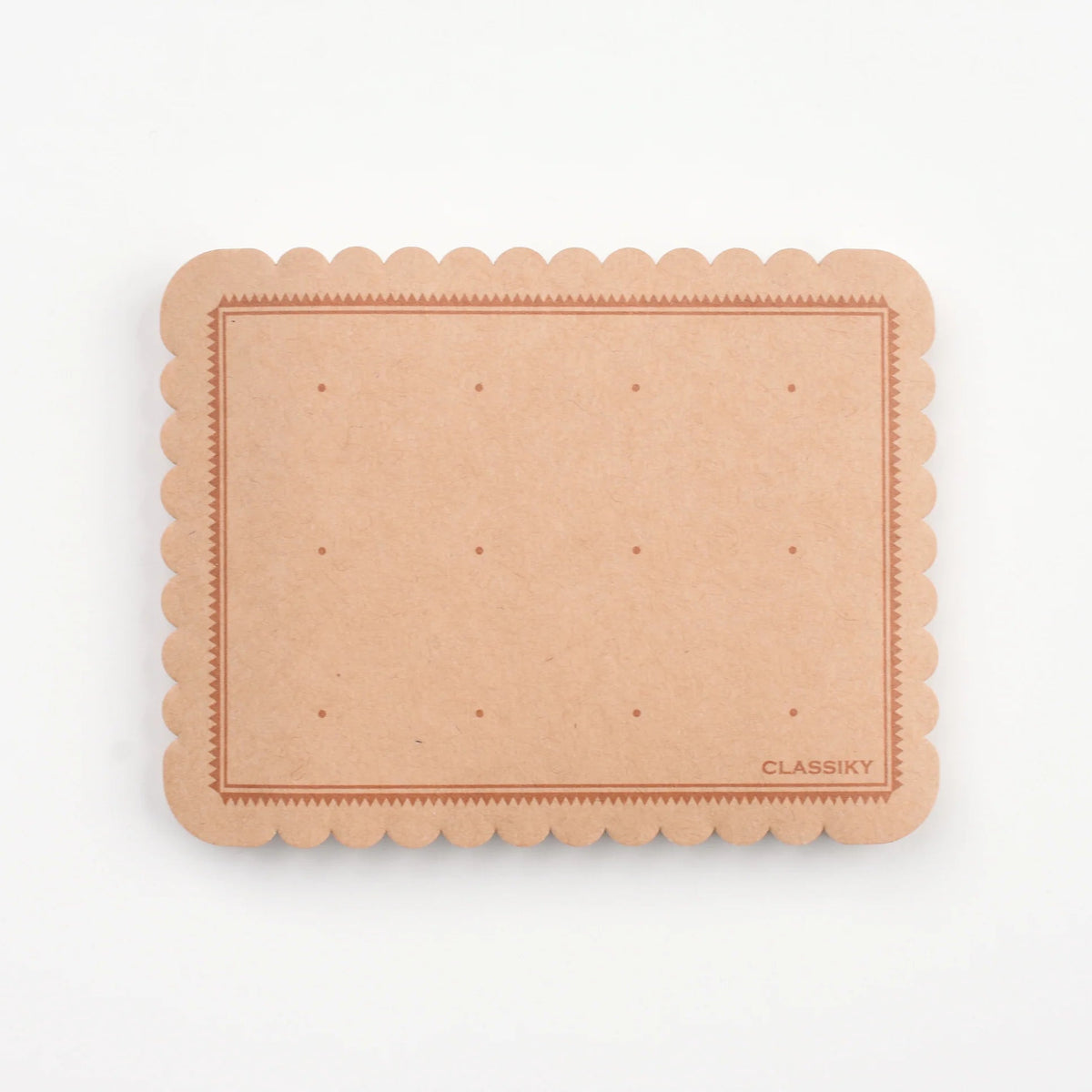 Classiky Kraft Paper Biscuit Sticky Notes - Set of 50