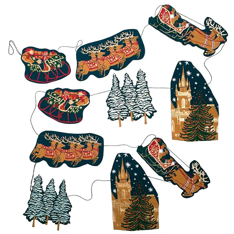 East End Press Christmas Skyline Garland