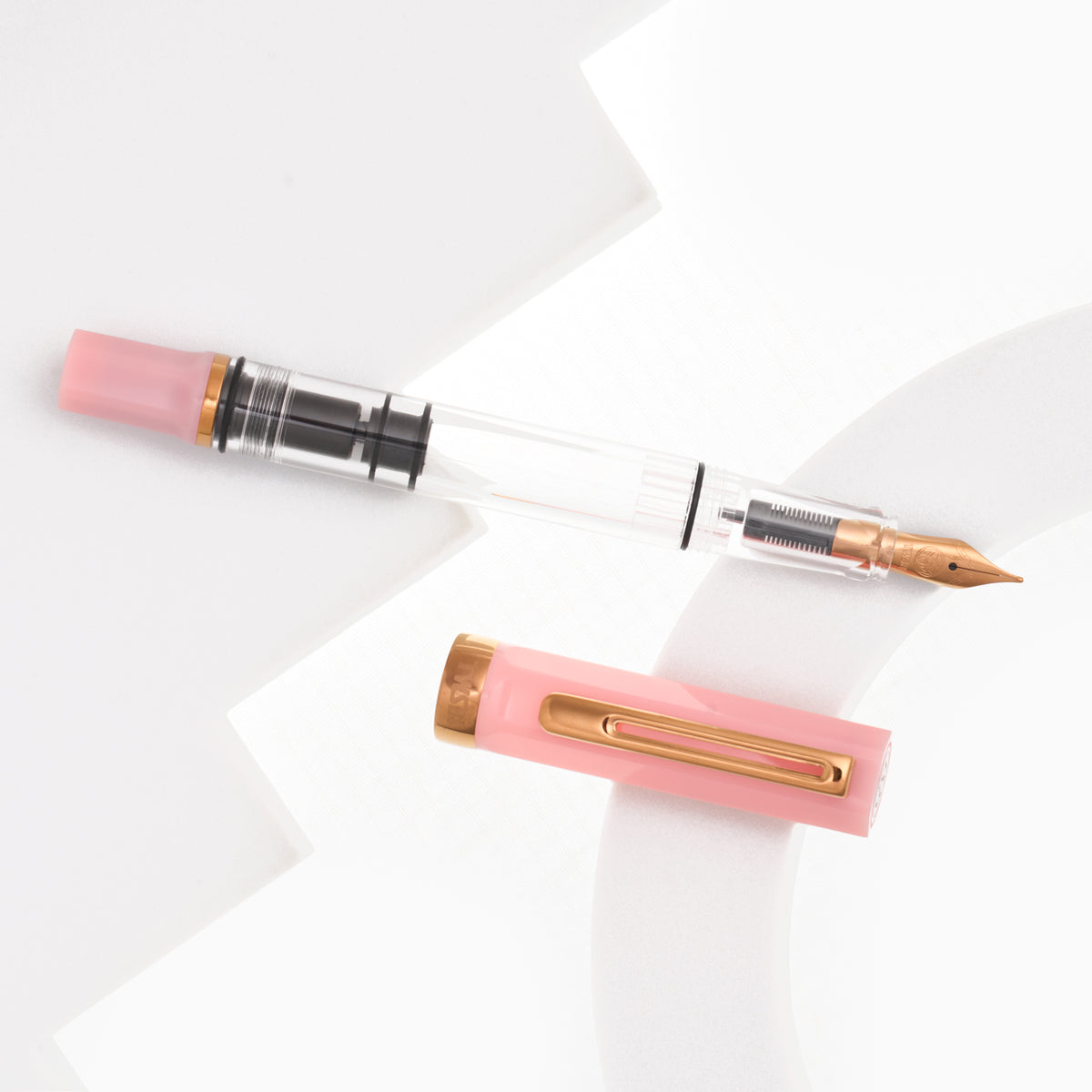 Twsbi Eco Fountain Pen - Pink Lemonade with Bronze