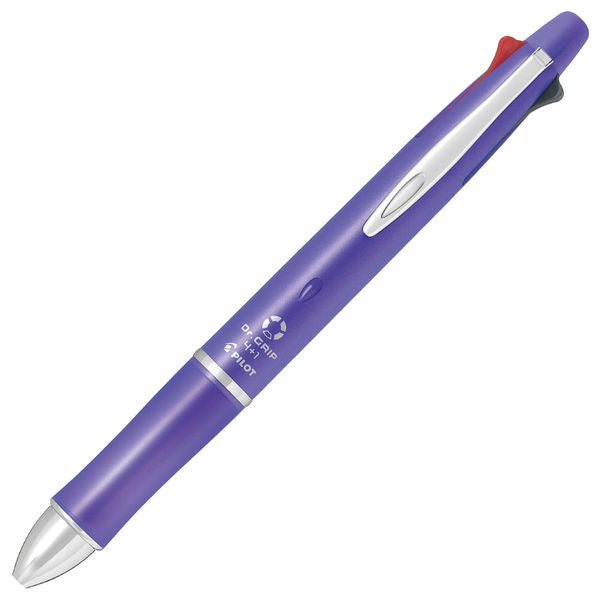 Pilot Dr Grip 4+1 (0.5mm Sharp) Multi-Function Ballpoint Pen, Violet