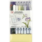 Kuretake Zig Watercolour - How to Paint Flowers Set - Purple