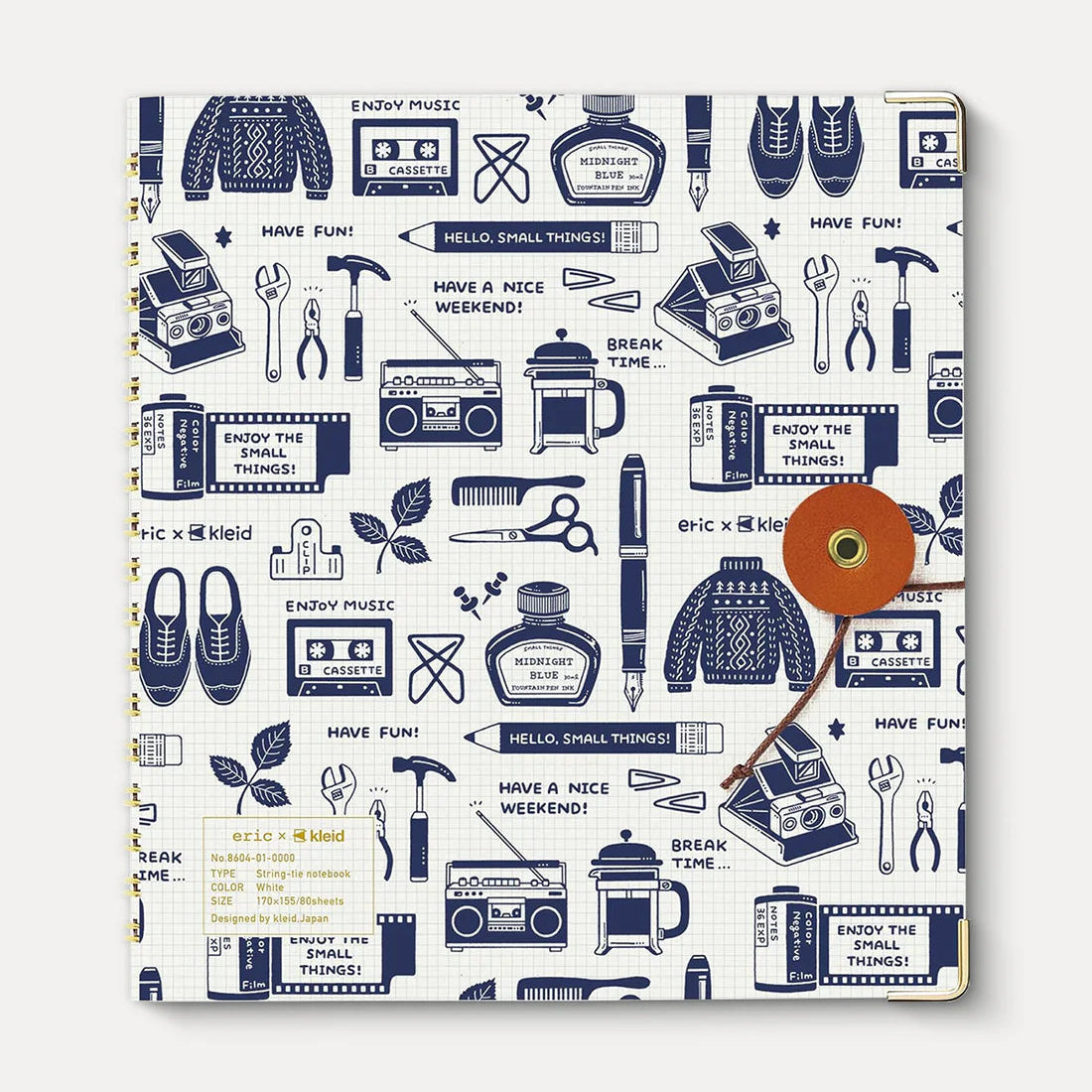 Kleid x Eric String Tie Square Notebook
