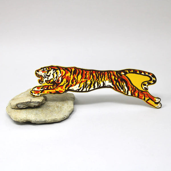 Tiger Leather Bookmark
