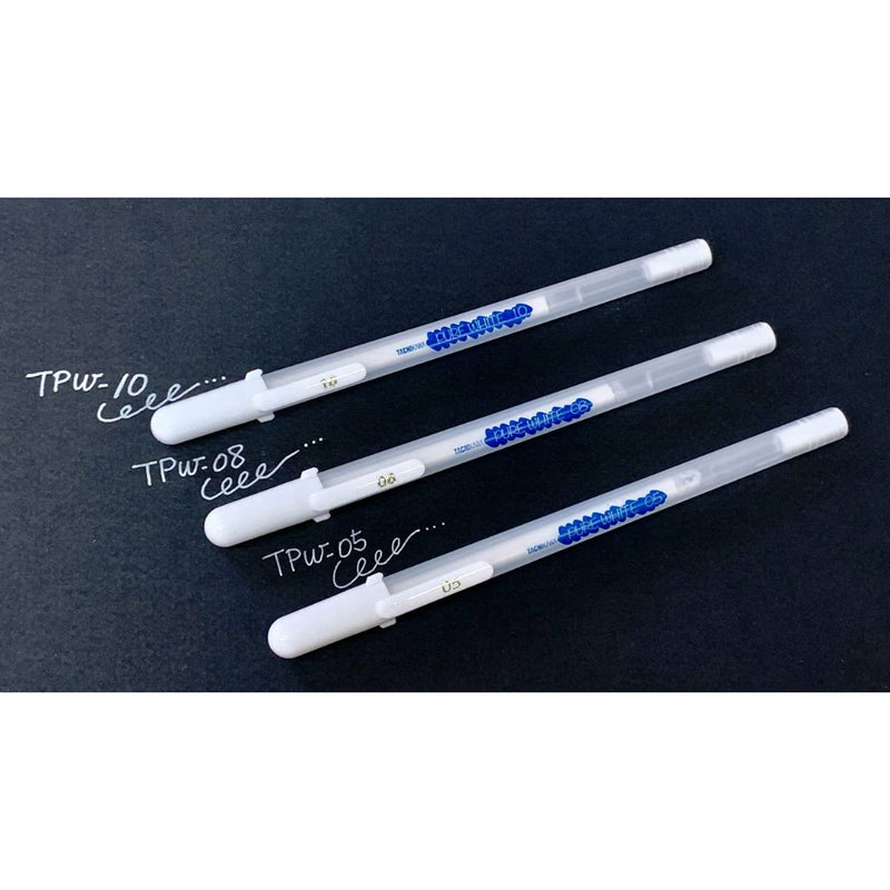 Tachikawa Pure White Ink ballpoint 3 pen set (05, 08, 10)