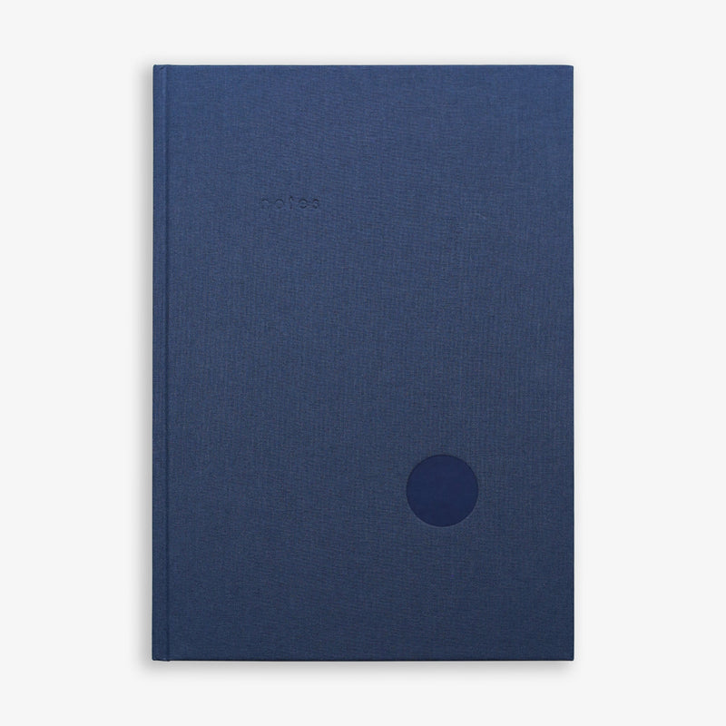 Kartotek Harcover A4 Clothbound Notebook Ruled Blue