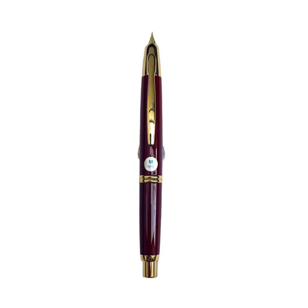 Pilot Capless Fountain Pen Deep Red Mica - 18k Gold Nib