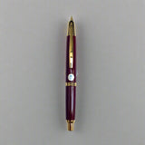 Pilot Capless Fountain Pen Gold Trim Burgundy - 18k Gold Nib