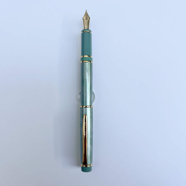 Pilot Grance Fountain Pen 14k gold nib - Marble Green