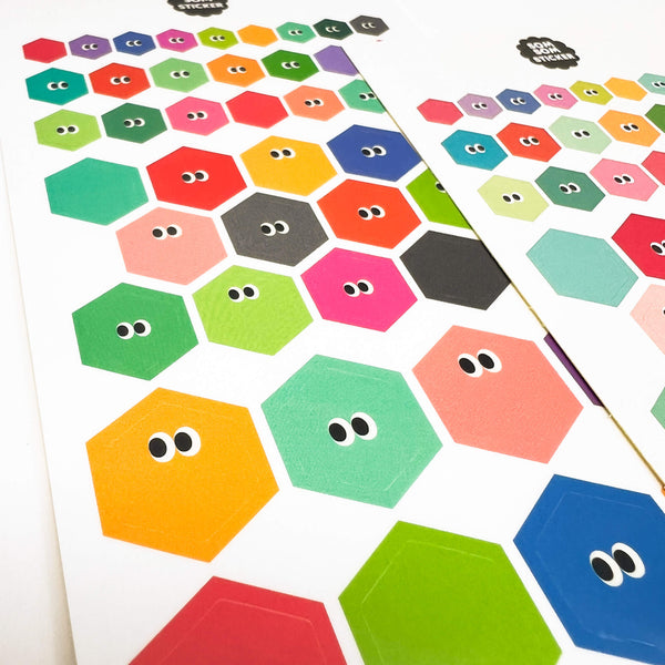 Livework Som Som Stickers - Hexagon