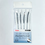 Pentel FLOATUNE Retractable Oil Based Ballpoint Pen - Black (5 Pack)