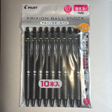 Pilot Frixion Knock Ballpoint Pen 0.7mm Set of 10