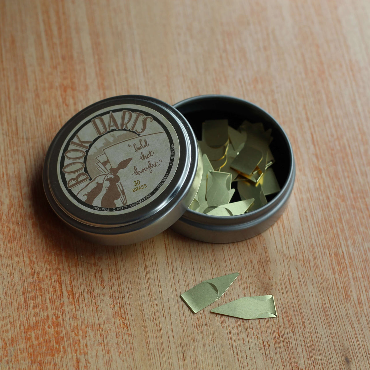 Book Darts Page Markers Tin of 30