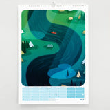 Jade Fisher - Calendar for Introverts - 2025 A3 Wall Calendar