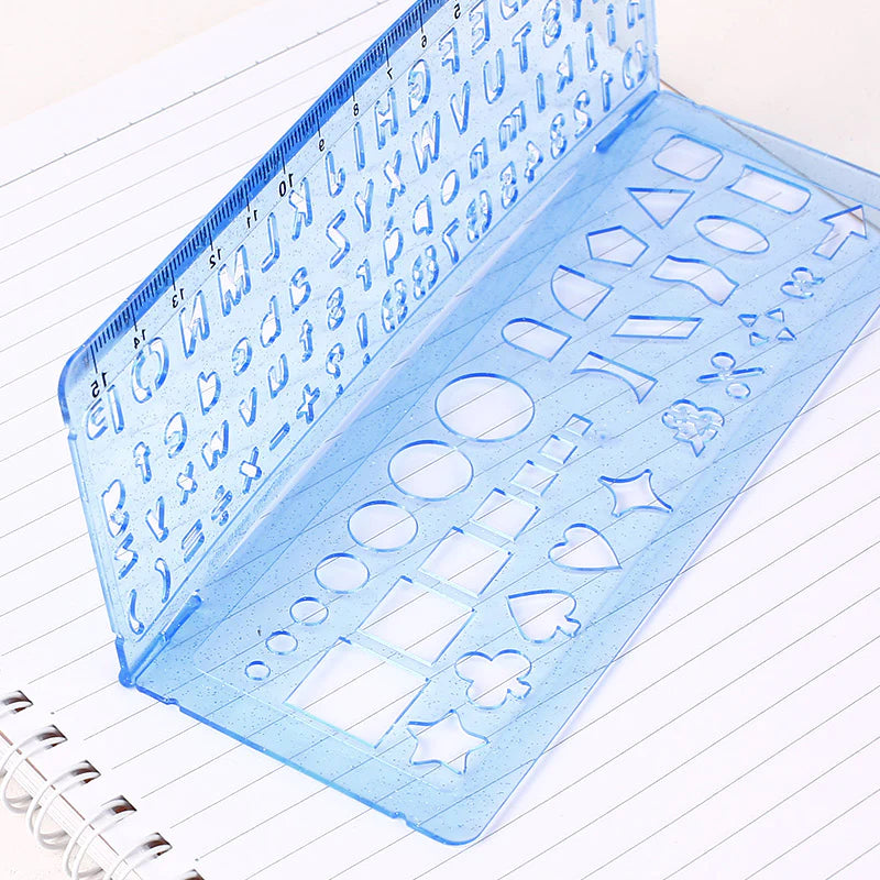 Dobal Ruler Book Kutsuwa Double Stencil Ruler, $3.32