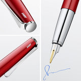 Lamy Studio Fountain Pen Piano Red 14k Gold Nib