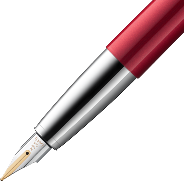Lamy Studio Fountain Pen Piano Red 14k Gold Nib