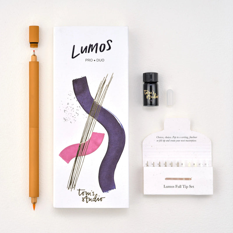 Tom's Studio The Lumos Pro Duo Tip Refillable Multi-Tip Pen