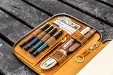 Galen Leather Zippered Hobonichi Cousin A5 Planner Folio