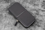 Galen Leather Magnum Opus 3 Slots Hard Pen Case with Removable Pen Tray - Black