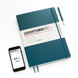 Leuchtturm 1917 A4 Master Slim Hardcover Notebook Ruled Various Colours