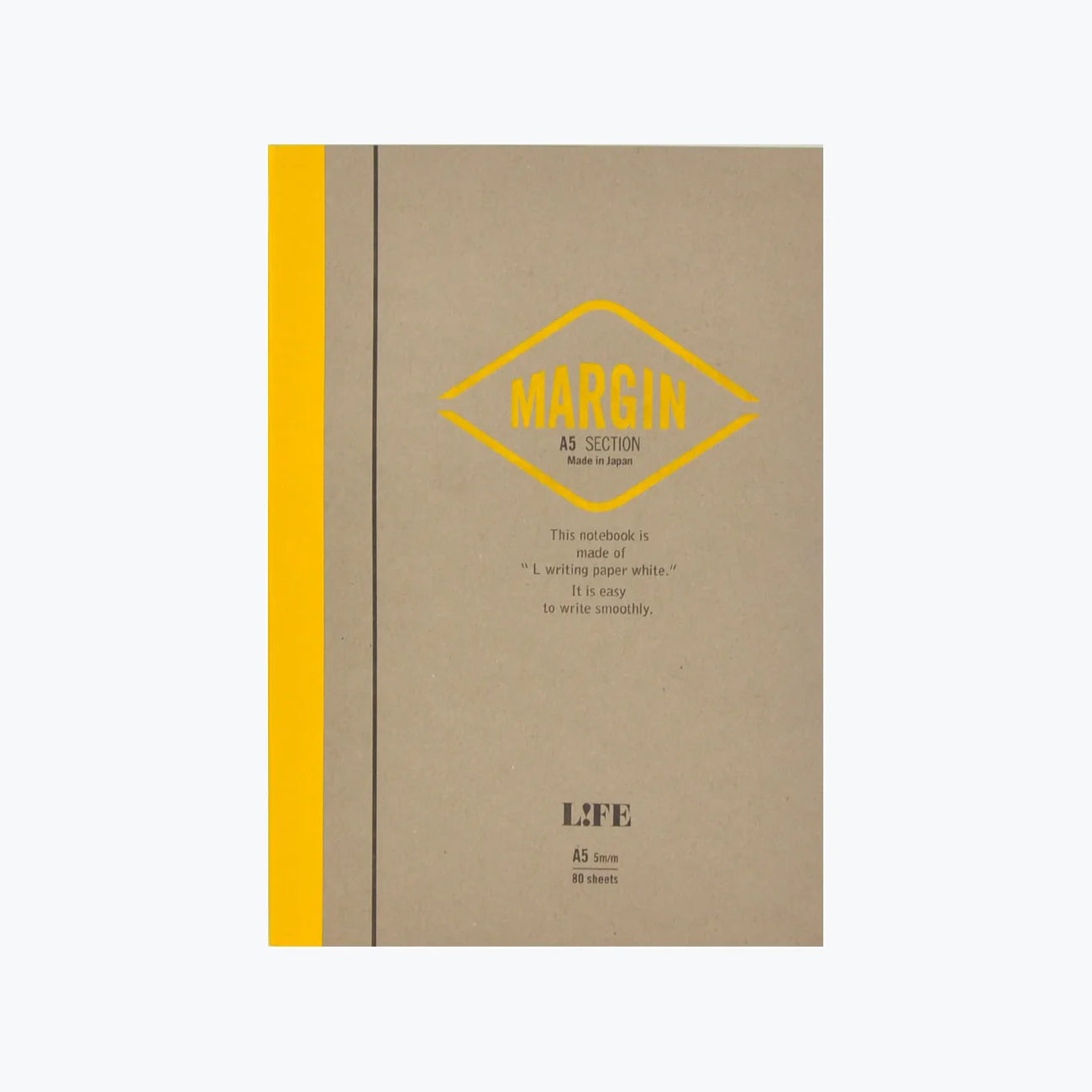 Life A5 Margin Grid Notebook, $19.93