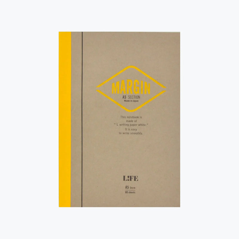 Life A5 Margin Grid Notebook