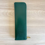 Life leather pen case green