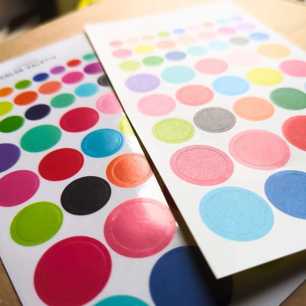Color File Stickers Livework Color Palette Stickers - Circle, $3.42