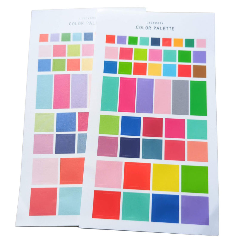 Livework Color Palette Stickers - Square