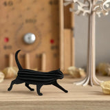 Lovi Cat 12cm Black - 3D Wooden Figure