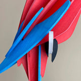 Lovi Parrot 26cm - Red Scarlet Macaw - 3D Wooden Figure