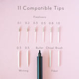 Tom's Studio The Lumos Pro Refillable Multi-Tip Pen - Sunset