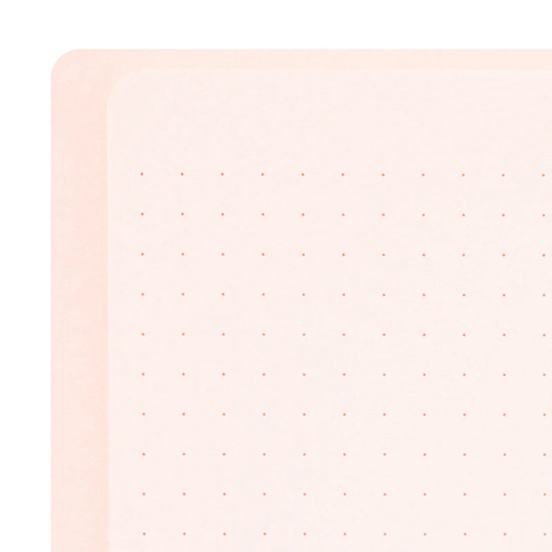 Midori A5 Dot Grid Colour Wirebound Notebook Pink