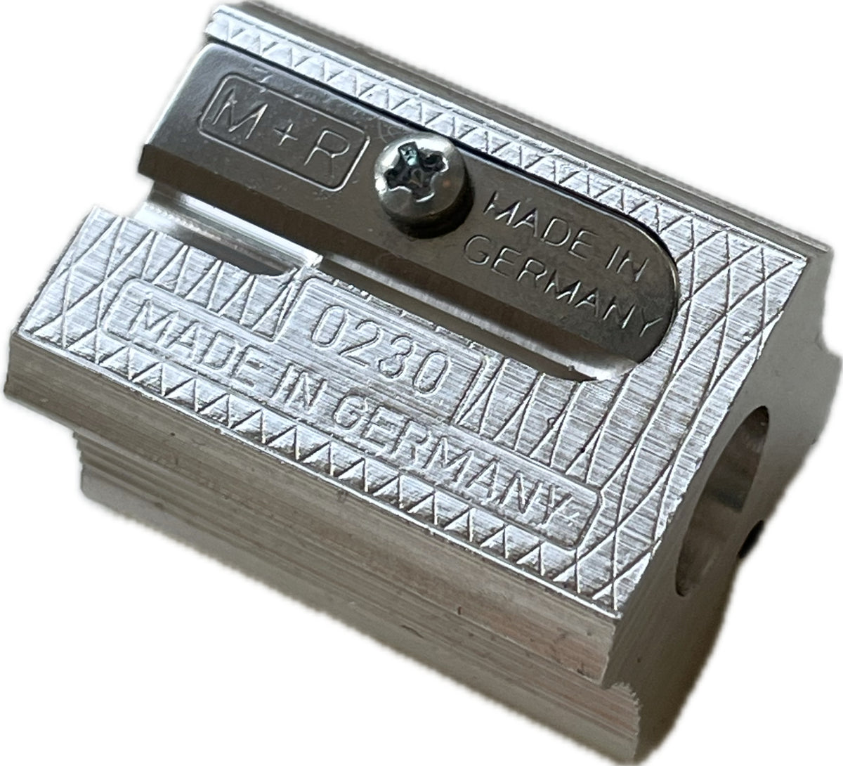 M+R Brass DUPLEX Magnesium Pencil Sharpener Standard & Long Points