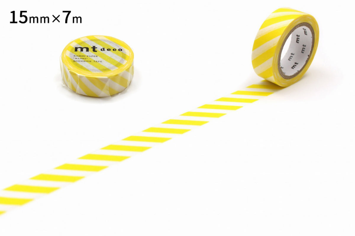 MT Stripe Lemon Washi Tape