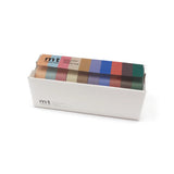 MT Set of 10 Dull Colour Washi Tapes